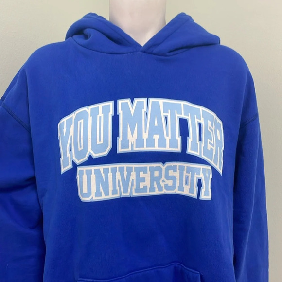 You Matter University Royal Blue Hoodie Large - Picture 2 of 6